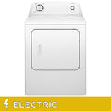 6.5 cu ft. White Electric Dryer with Automatic Dryness Control