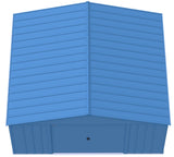 Classic 14x12-ft Blue Grey Corrosion-Resistant Steel Shed