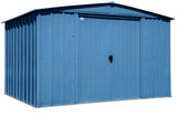 Classic Galvanized Steel Storage Shed, Blue Grey, 10-ft x 8-ft