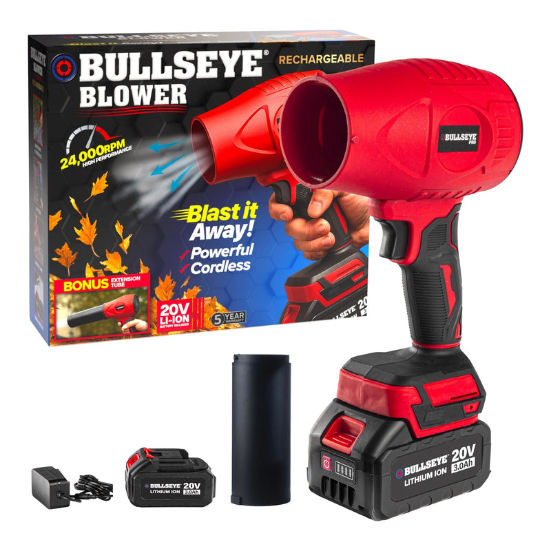 Bullseye 20V Cordless Rechargeable Handheld Leaf Blower L1398