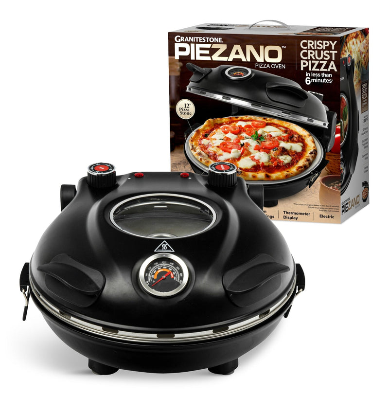 Piezano Electric Pizza Oven, 12-in, Black K7893