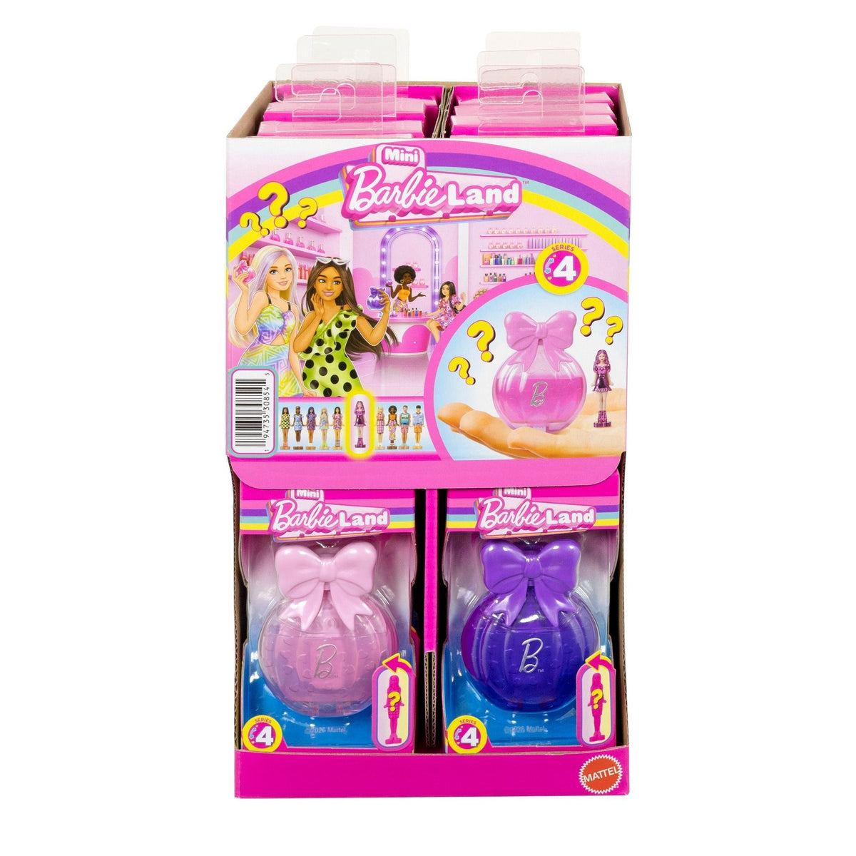 Mini BarbieLand Series 4 Fashionista Dolls with Surprise Blush Reveal, Assorted Styles