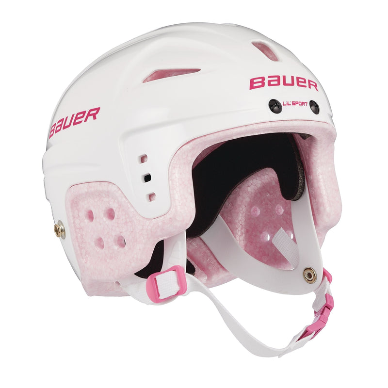 Lil' Sport Hockey Helmet, Youth, White & Pink Q69