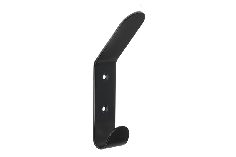 Bent Metal Double Hook, Matte Black M5753