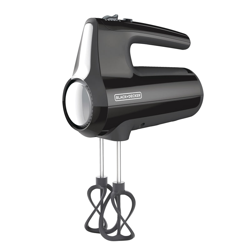 Helix Hand Mixer, Premium Performance 5 Speed Hand Mixer, Includes 5 Attachments and Case, Black J1309