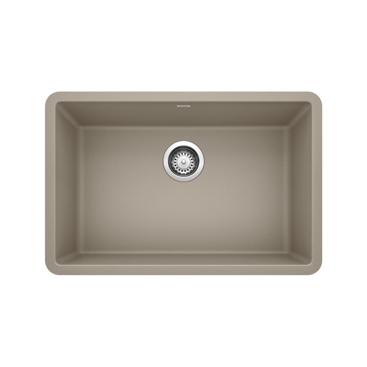 Precis 27-in Single Bowl Undermount Kitchen Sink, Truffle