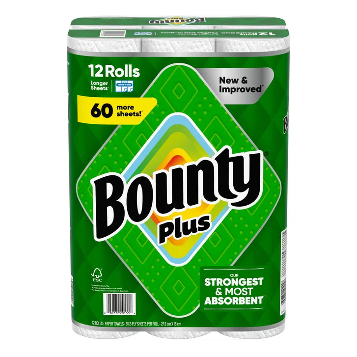 Plus Paper Towel, 12 x 91 Sheets