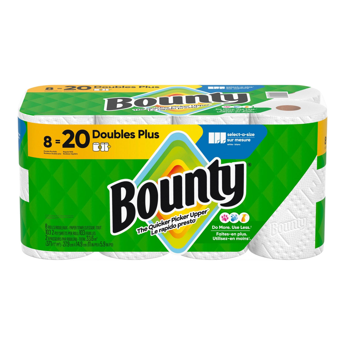 Select-A-Size Double Plus Roll Paper Towel, 2-ply, 8-pk