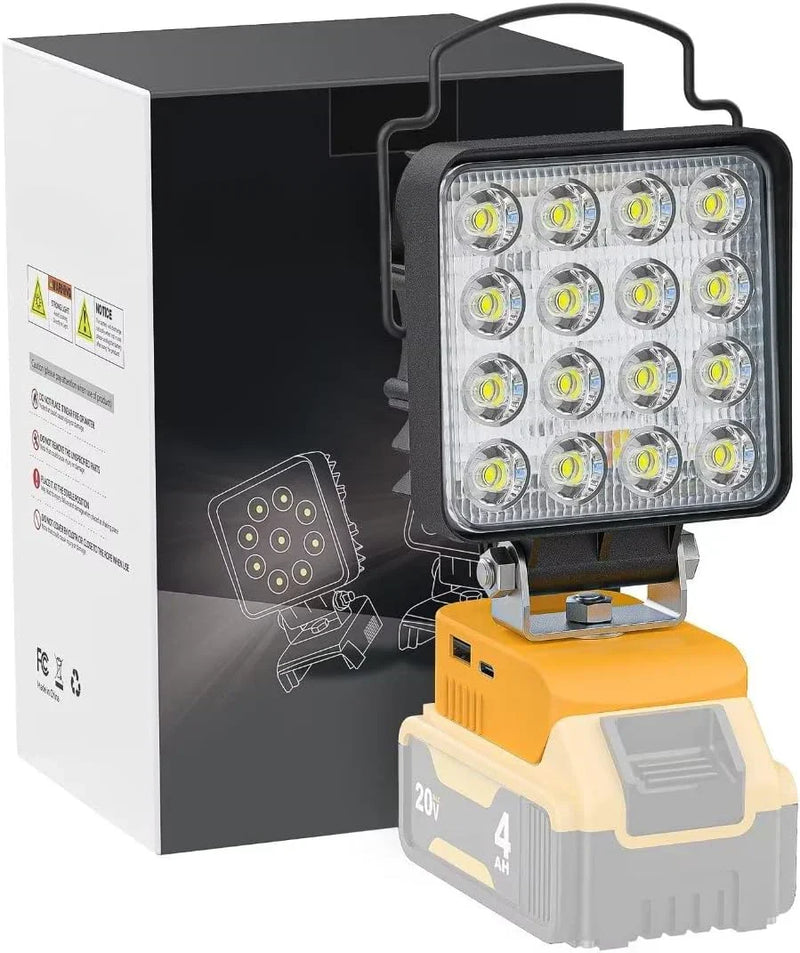 Cordless 20V Max LED Work Light for 20v Battery 48W Flashlight I253