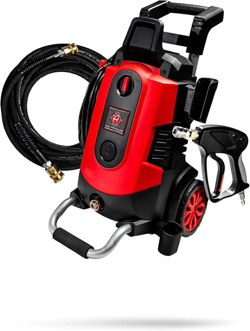 Electric Pressure Washer 2.0, Powerful 1.4 GPM 2000 PSI Car Pressure Washer Sprayer, Snub Nose & Tip Attachment, Use,Car Soap, Patio Boat RV Motorcycle Car Garage Deck Adam's Polishes K2822