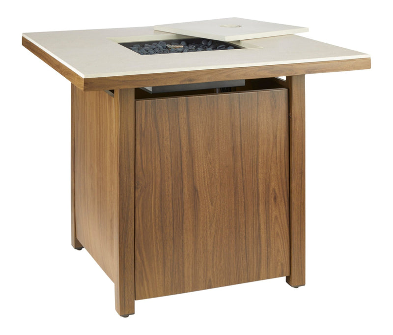 Clarke LP Gas Outdoor Fire Table, 40,000 BTUs, 30-in, Brown S7875