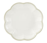 Scalloped Side Plate, BPA-free, Plastic, Ivory Colour