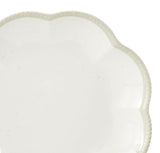 Scalloped Side Plate, BPA-free, Plastic, Ivory Colour