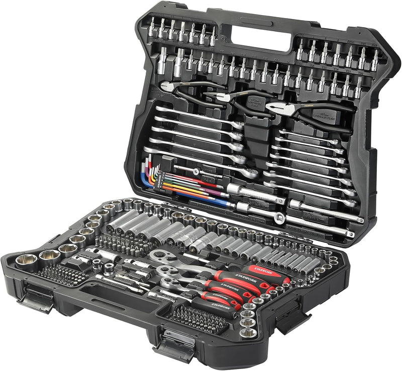 314-Piece Mechanics Tool Set and Socket Set, Professional Metric Set D4761