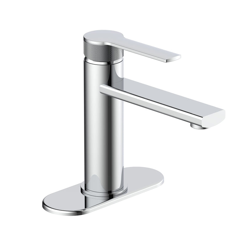 Sia 1-Handle Lavatory Faucet with Knurled Accents, Chrome J1756