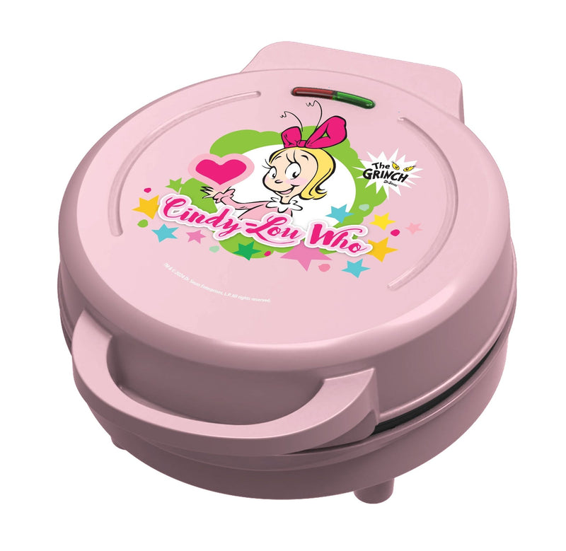 Dr. Seuss Cindy Lou Who Heart Shaped Waffle Pop Maker, Pink X4480