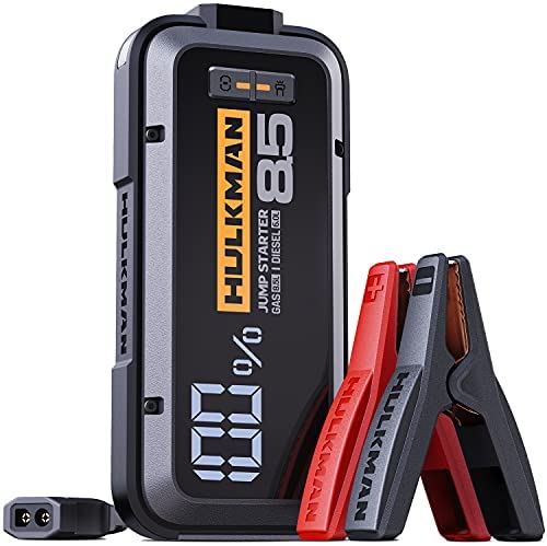 HULKMAN Alpha85 Jump Starter 2000 Amp 20000mAh Car Starter for up to 8.5L Gas and 6L Diesel Engines C3352