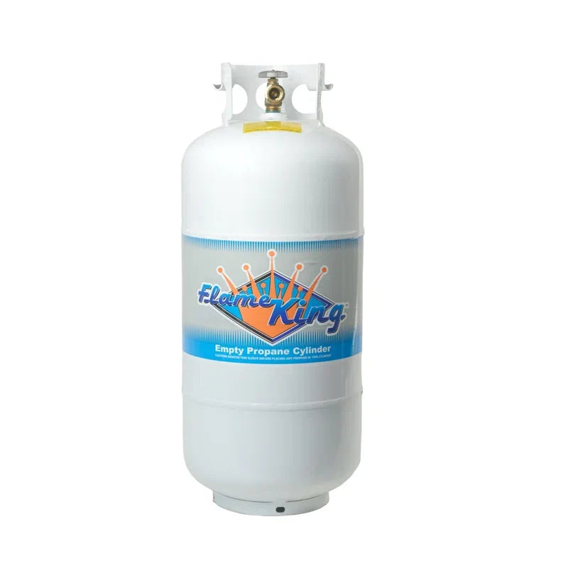 Flame King YSN401 40 lbs. Empty Propane Cylinder with Overfill Protection Device Valve Z804