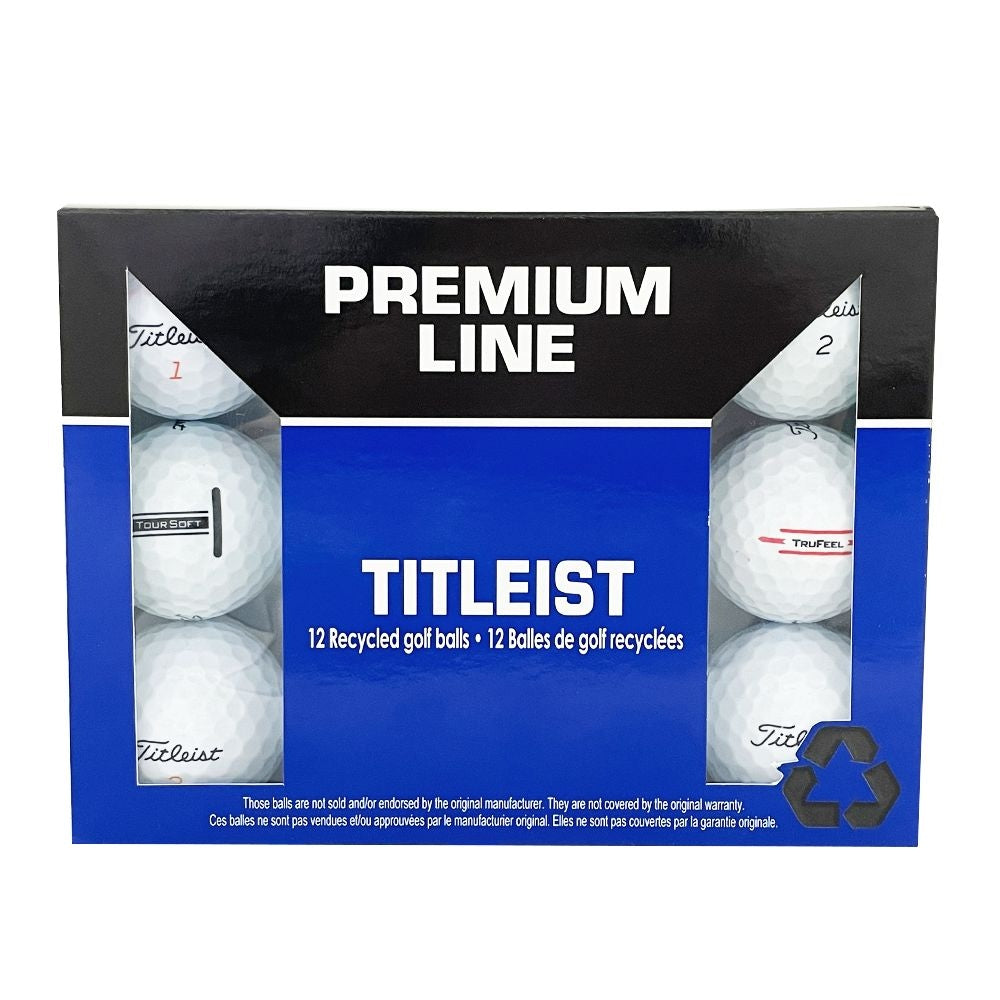 Premium Line Recycled Gold Balls, White, 12-pk