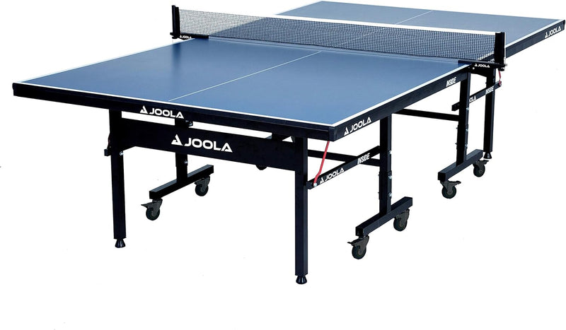 Professional-grade medium-density fiberboard indoor table tennis table, equipped with a quick-locking table tennis net and a stand set - assembled in 10 minutes easily - of high quality - foldable, with a single-player playing mode M9218