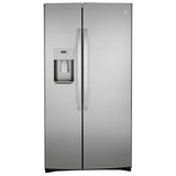 GE 36 in. 25.1 cu.ft. Stainless Steel Side-by-Side Refrigerator with FrostGuard Technology