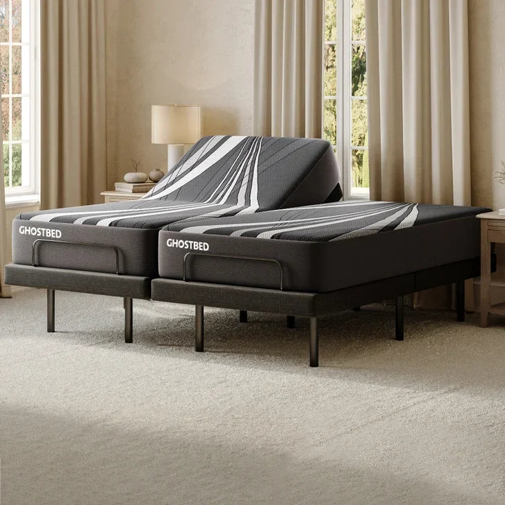 GhostBed Dual Harmony 35.6 cm (14 in.) Hybrid Mattress with Adjustable Bed Base