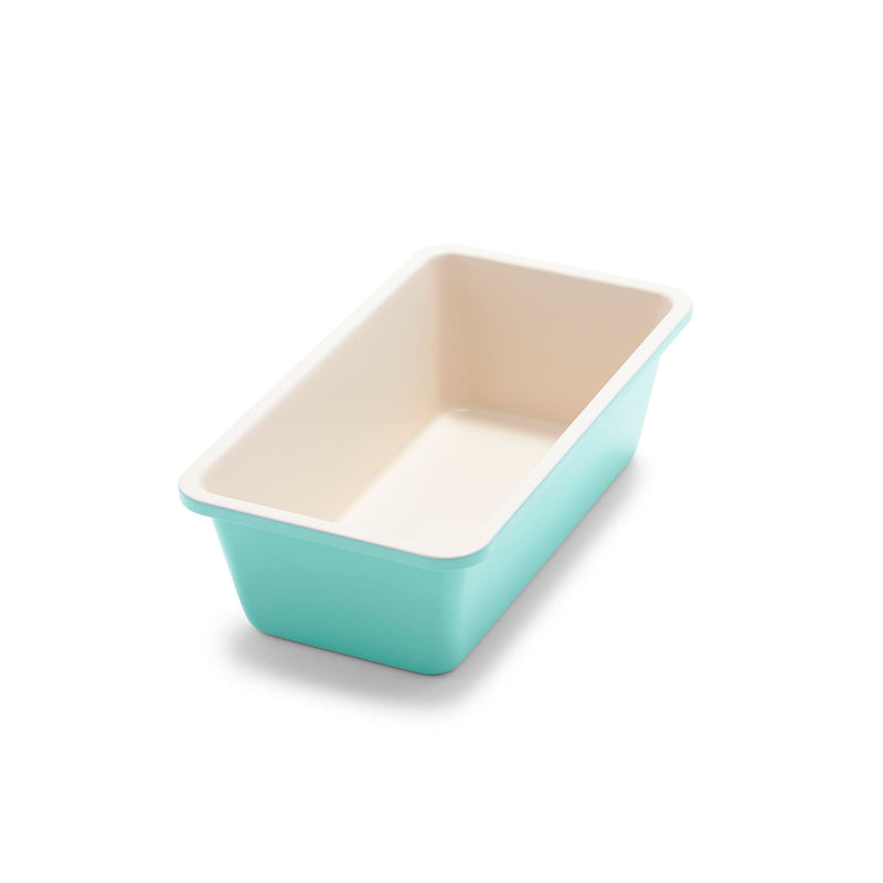 Teal Ceramic Non-Stick Loaf Pan, 9x4.92x2.71-in E4777