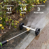 2-in-1 Water Broom & Undercarriage Cleaner, Pressure Washer Attachment