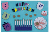 "Happy Hanukkah" Felt Interactive Activity Play Board Kit, 30-pc, for Hanukkah