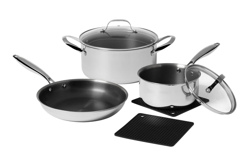 The Rock Hybrid Clad Ceramic Cookset, 7-pc M4516
