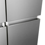 Hisense 36 in 21.5 cu ft. Stainless Steel Counter Depth 4-Door Refrigerator with Triple-Zone Function