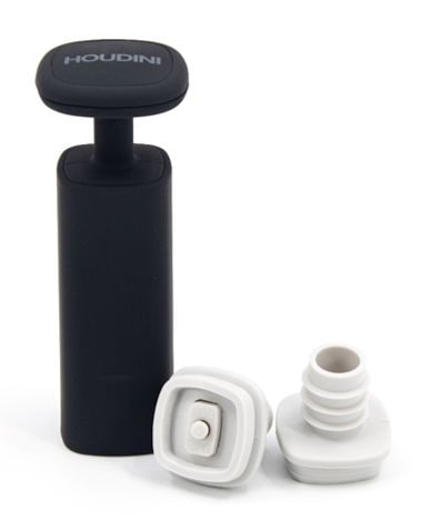 Wine Vacuum Preserver with Bottle Stopper, Black A4974