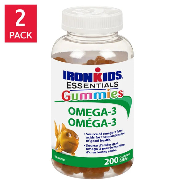 IronKids Essential Omega-3 Gummies, 2 x 200 gummies A337