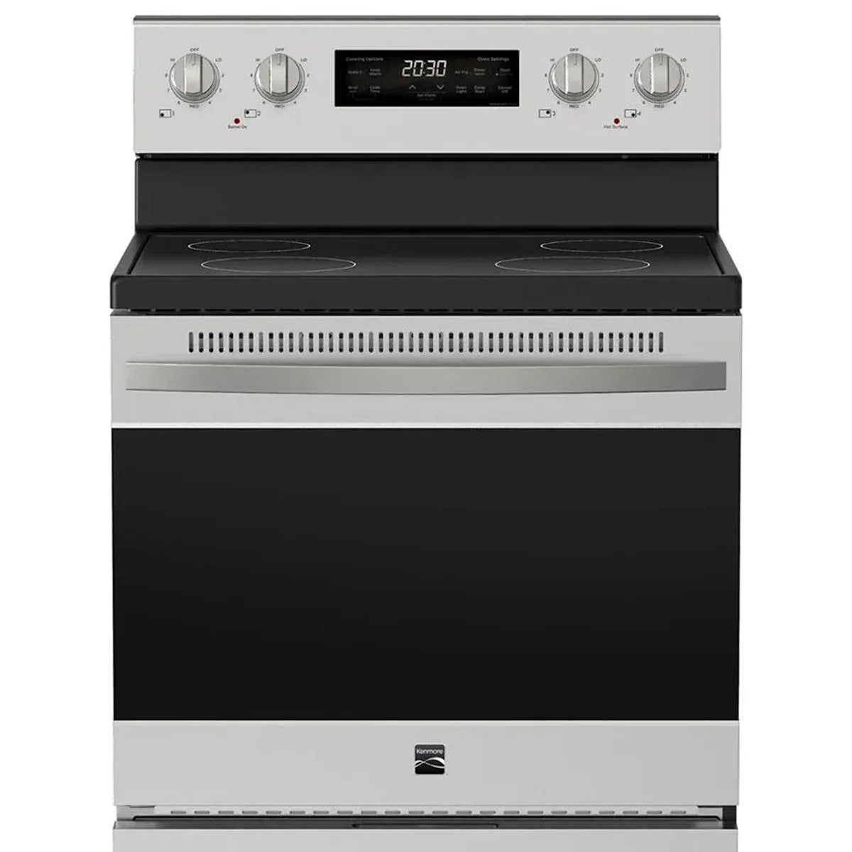 30 in. 5 cu ft. Stainless Steel Electric 4 Burner True Convection Range with Air Fry