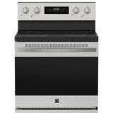 30 in. 5 cu ft. Stainless Steel Electric 4 Burner True Convection Range with Air Fry