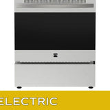 30 in. 5 cu ft. Stainless Steel Electric 4 Burner True Convection Range with Air Fry