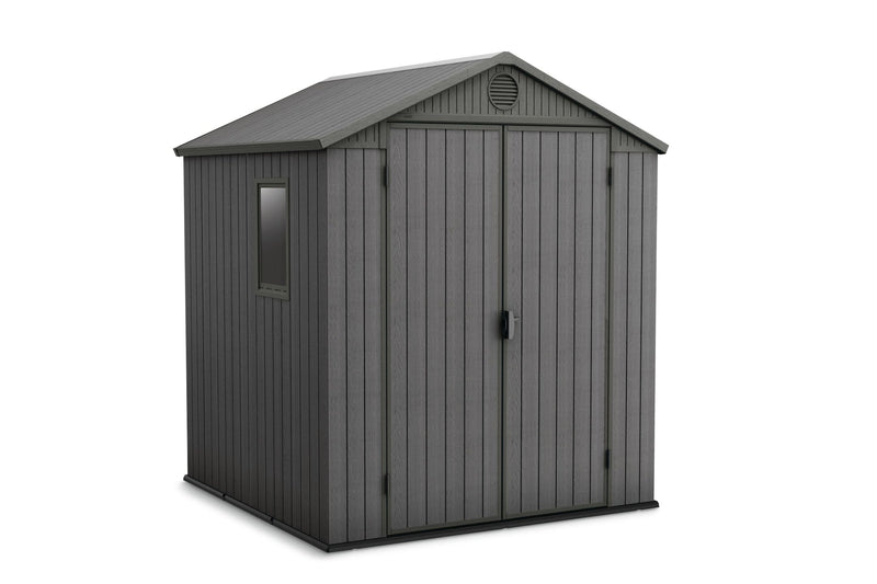 Darwin Outdoor Storage Shed, Grey, 6-ft x 6-ft X5904