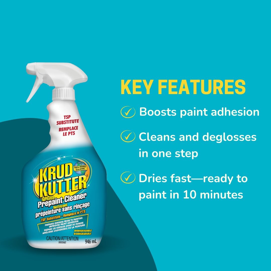 Prepaint Cleaner, No-Rinse TSP Substitute, Cleans & Deglosses Surfaces 946-mL