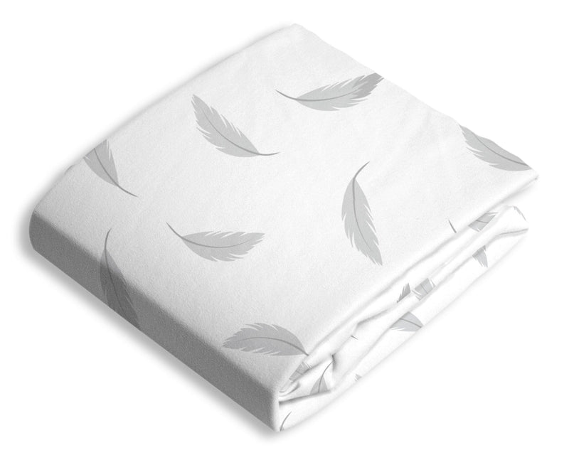 Percale Changing Pad Cover, Feathers I6802