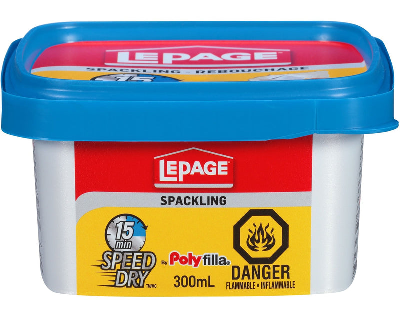 15-Minute Speed Dry Spackling, Wall Hole/Crack Repair Filler, 300-mL F9494