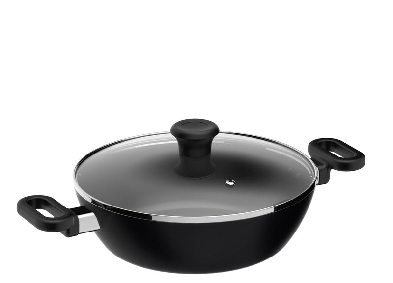 3.4qt Non-Stick Karahi with lid 26cm 10.25in M3738