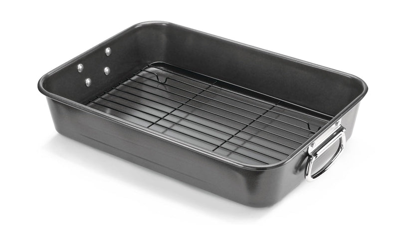 Multi-Purpose Roaster with Rack, Dishwasher Safe, 9-12 lb, 25.4 x 38cm T8057