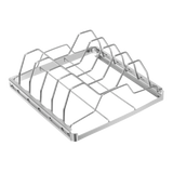 Stainless Steel Folding BBQ Rib Rack/Roasting Stand, Holds 4 Full Racks of Ribs
