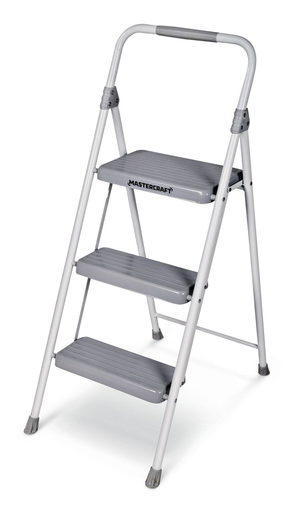 3-Step Metal Folding Step Stool, 225-lb, 3.2 ft B3263