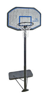Portable Adjustable Basketball Backboard, Hoop & Net System, 44-in