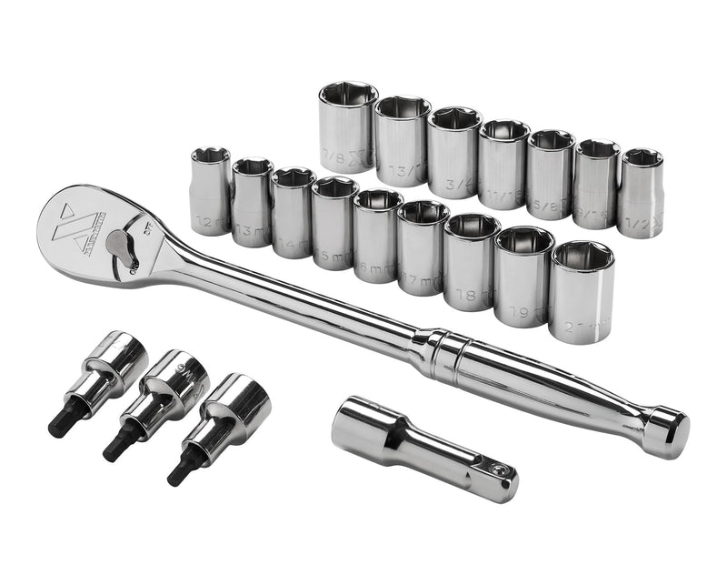 21 Piece 1/2" Drive Metric Socket Set Z6285