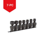 3/8-in Drive Swivel Impact Socket Set, 7-pc, Metric, CRMO
