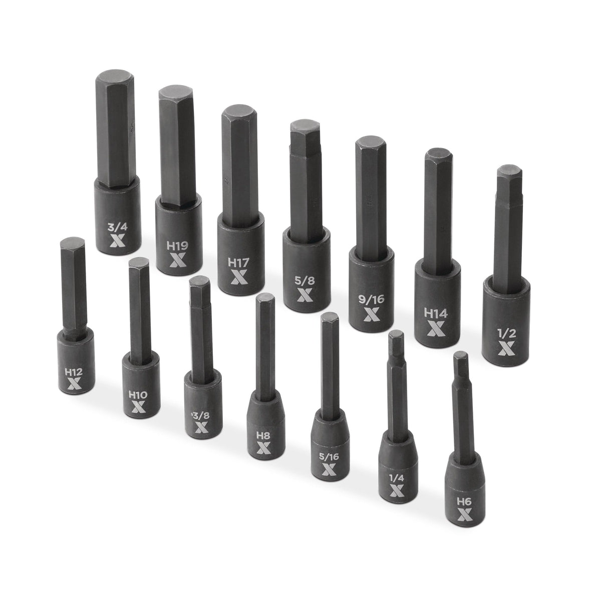 Hex Impact Socket & Bit Socket Set, 14-pc, SAE/Metric
