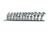 Universal Socket Set, 1/4-in, 12-pc