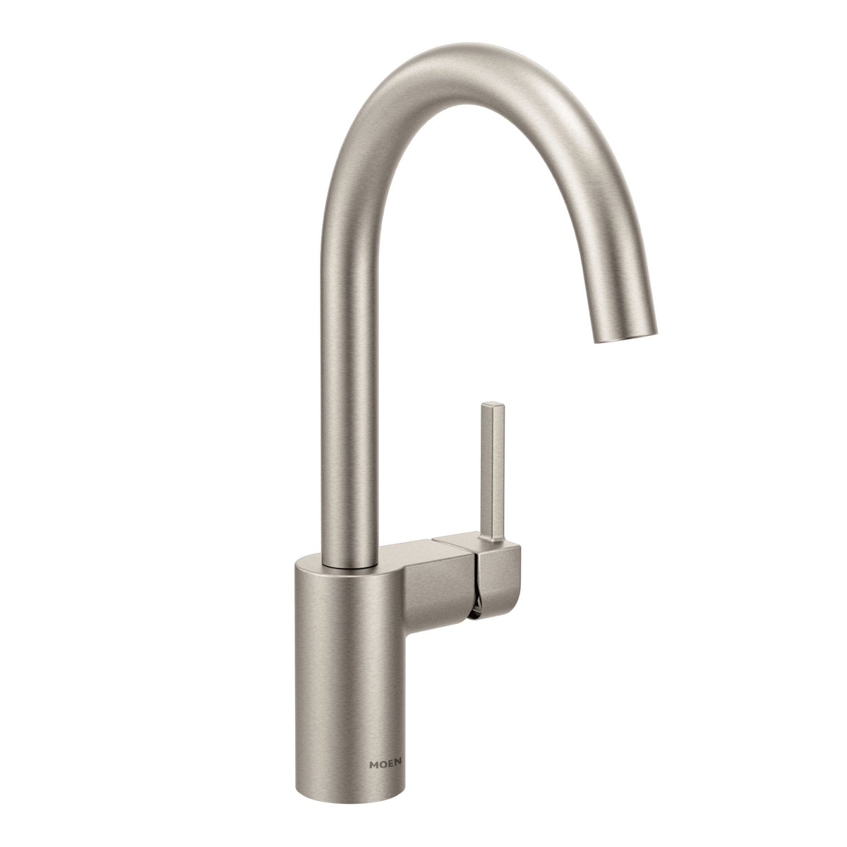 Align Single Handle High Arc Modern Pull Down Sprayer Kitchen Faucet, Stainless Steel